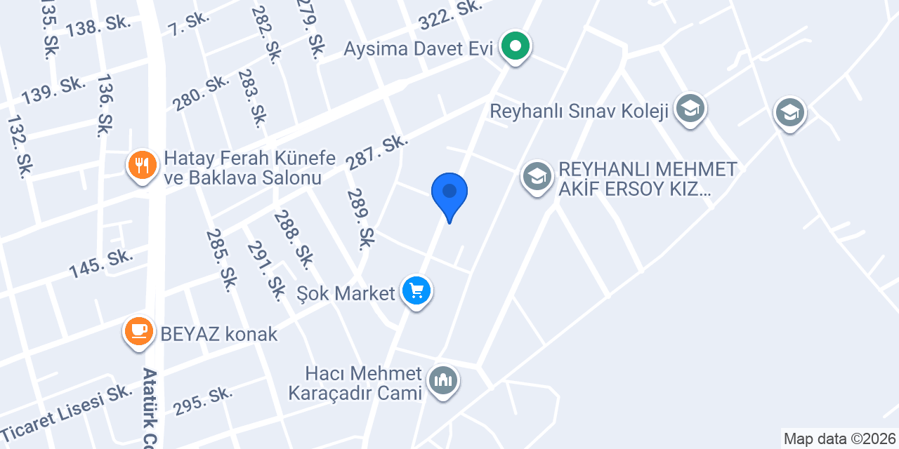 شركة الاحسان التجارية لتجارة السيارات والعقارات الرائد الأول في هاتاي الريحانية konumu