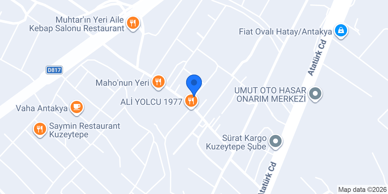 Kuzeytepe Orhan Yolcu Kasap Fırın Restaurant konumu