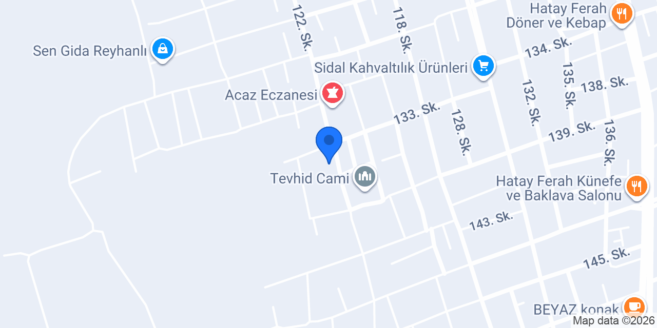 Abay Rent A Car konumu