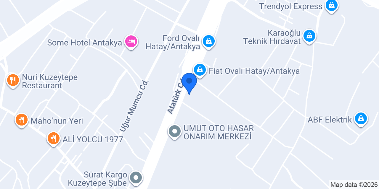 İnoksan Endüstriyel Mutfak konumu