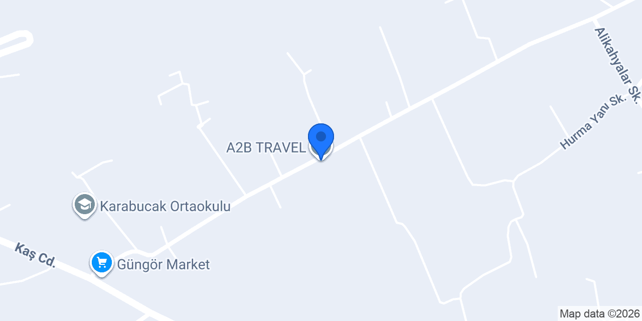 A2B TRAVEL konumu