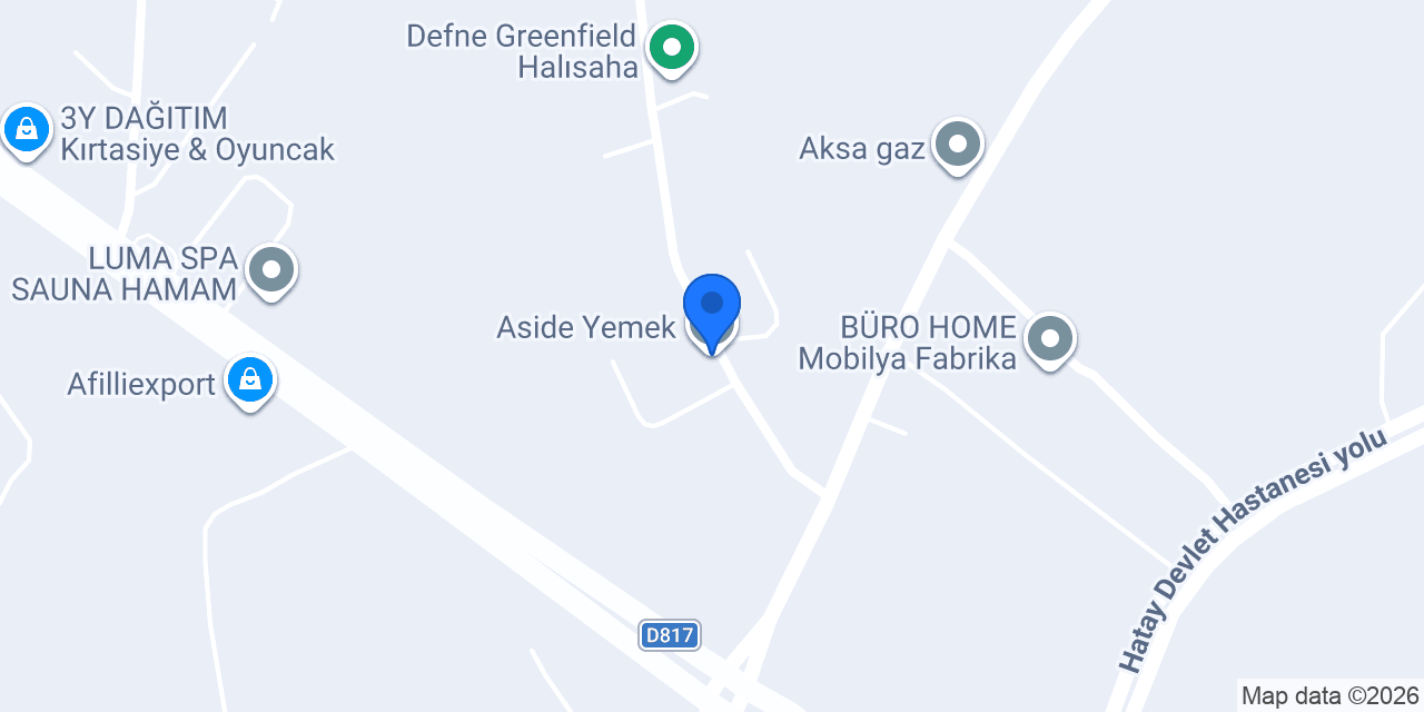 Aside Yemek konumu