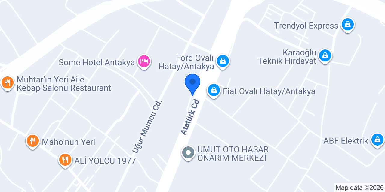Akdeniz Güneş auto galeri konumu