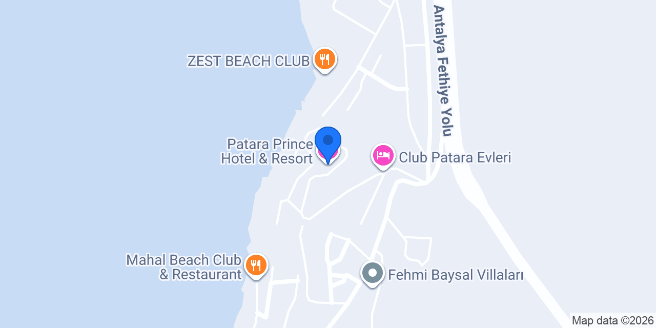 Patara Prince Hotel & Resort konumu