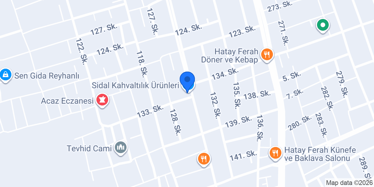 Sidal Kahvaltılık Ürünleri konumu