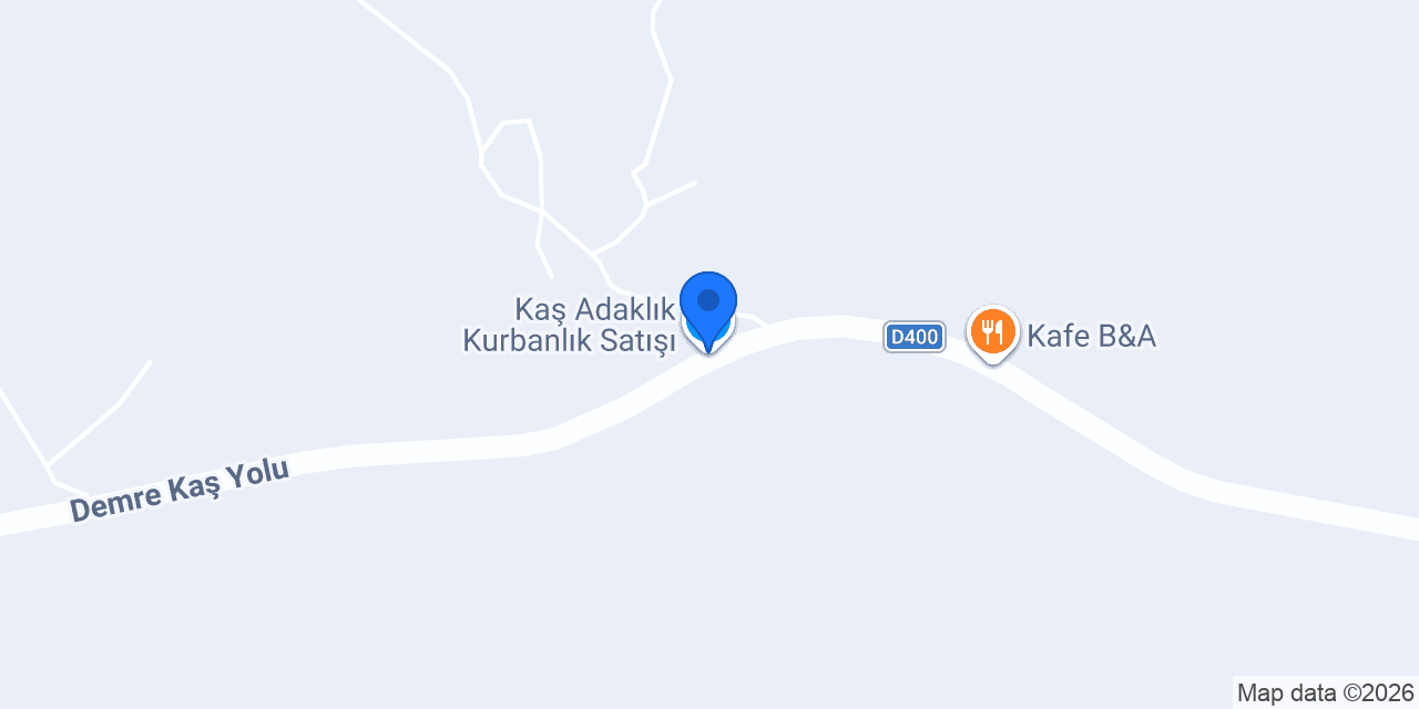 Kaş Adaklık Kurbanlık Satışı konumu