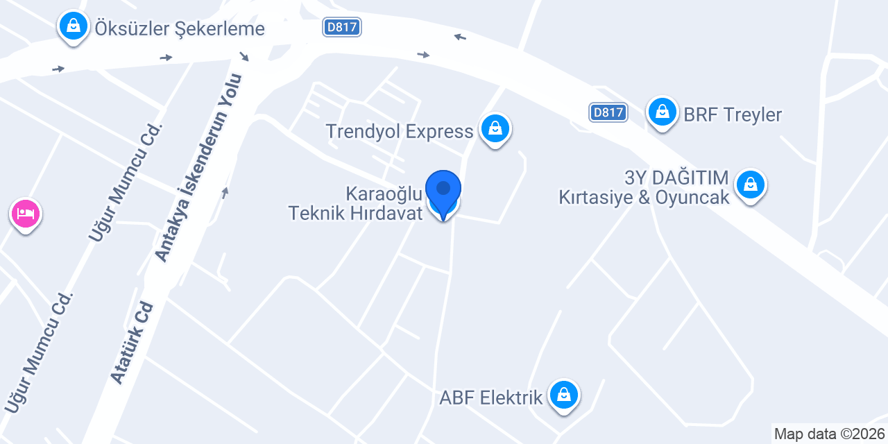 Karaoğlu Teknik Hırdavat konumu