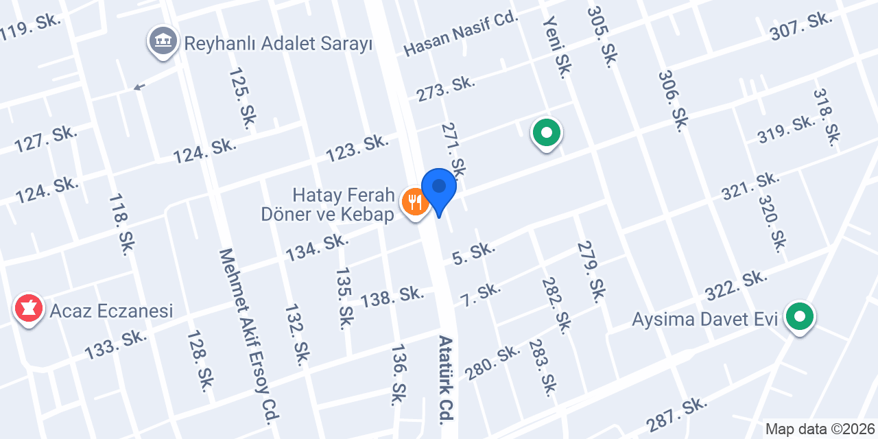 Asya Çiçekcilik konumu
