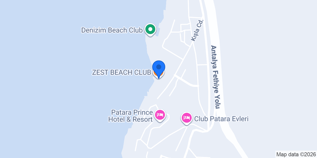 ZEST BEACH CLUB konumu