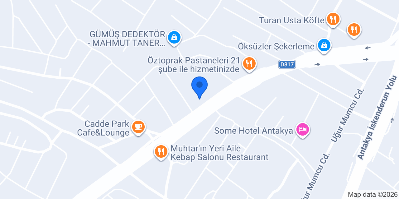 Türkiye Finans Antakya Şubesi konumu