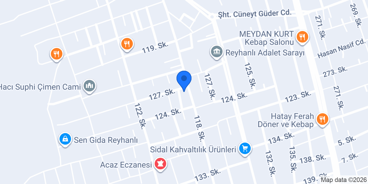 Çelik Avm Reyhanlı konumu