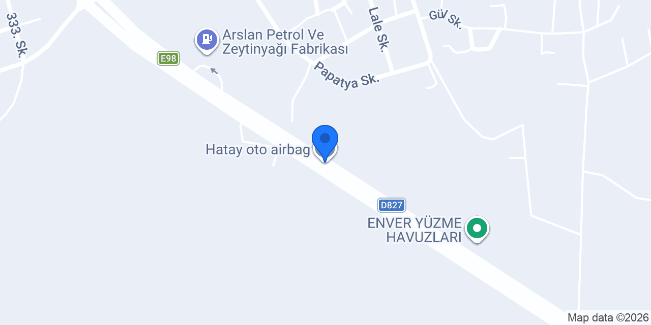 Hatay oto airbag konumu