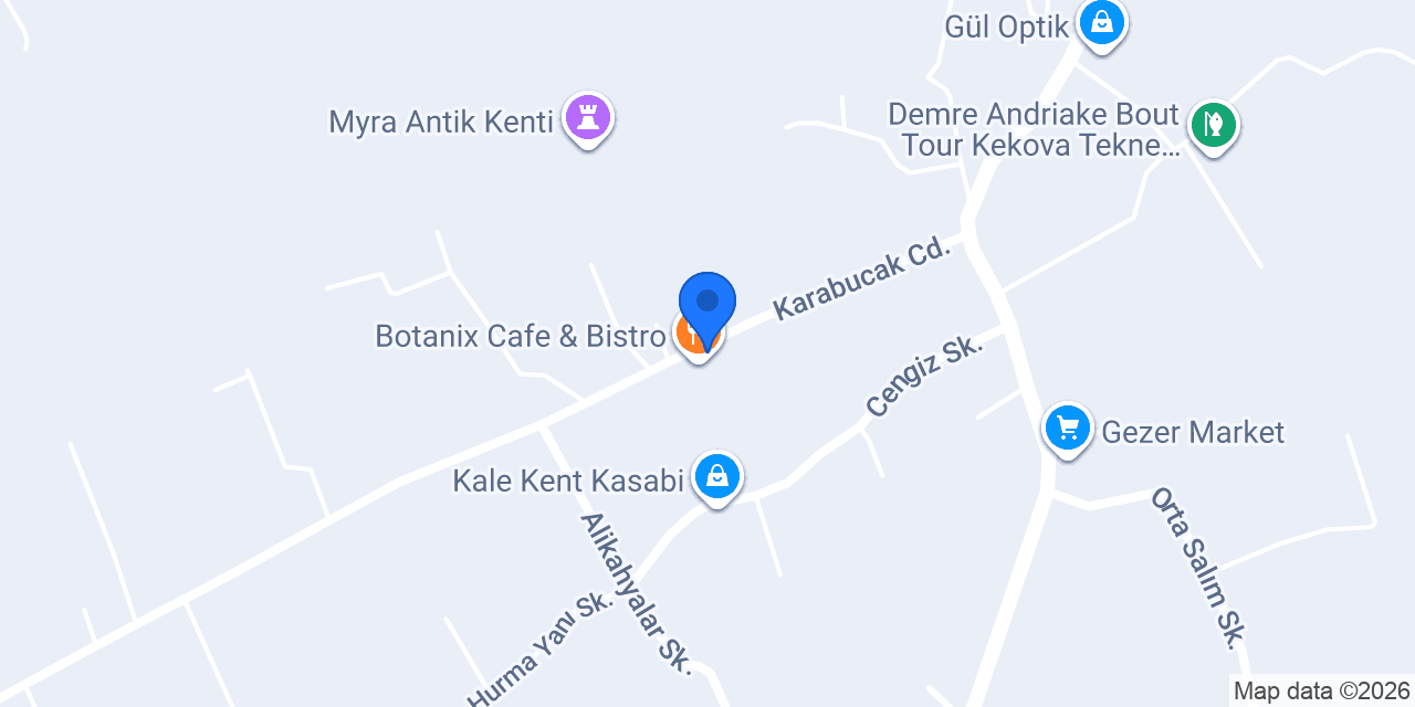 Kekova Tekne Turu konumu