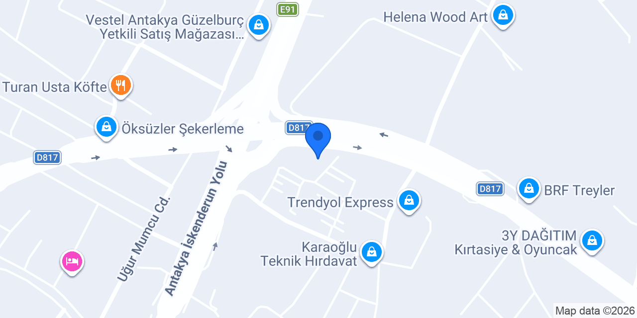 Yeşilay Danışmanlık Merkezi (YEDAM) Hatay konumu