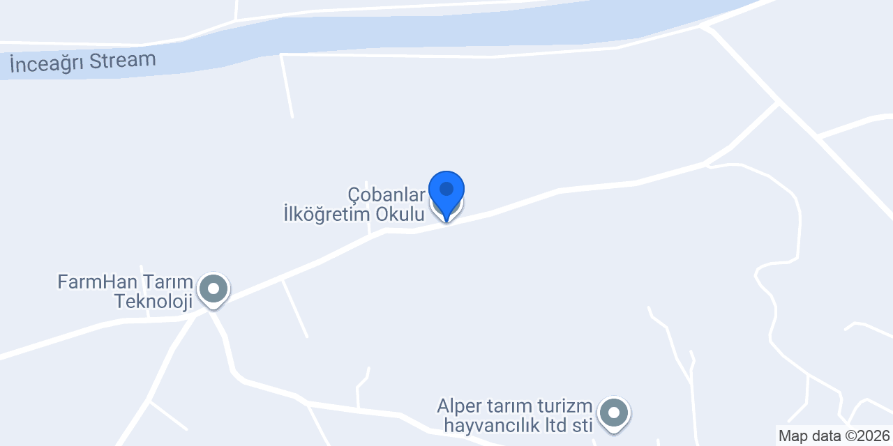 Çobanlar İlköğretim Okulu konumu