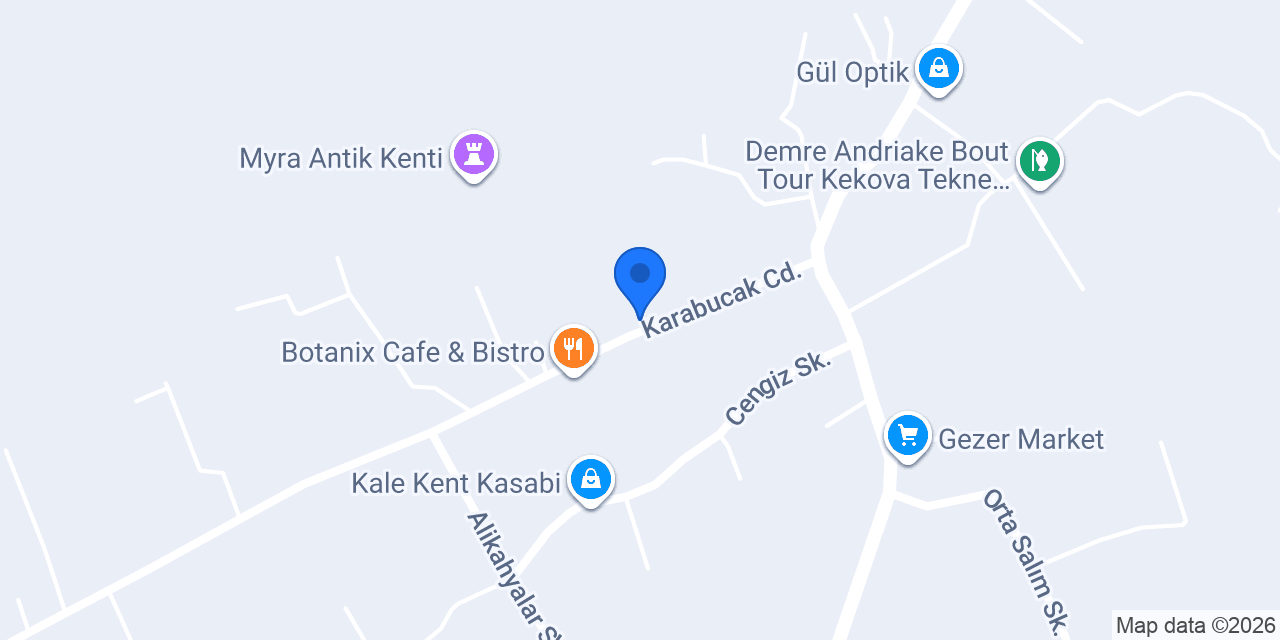 Ünlü Myra Konağı konumu