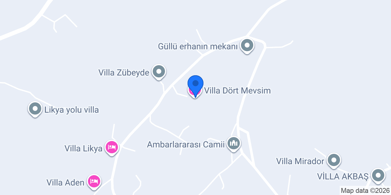 Villa Dört Mevsim konumu