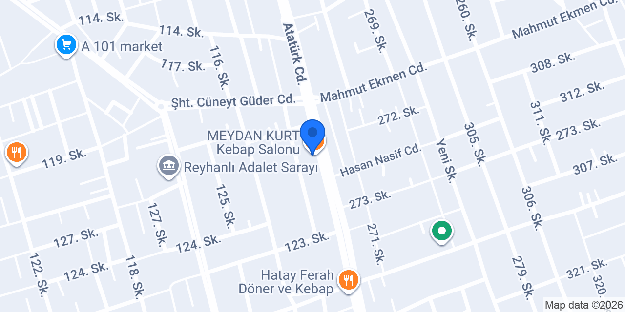 MEYDAN KURT Kebap Salonu konumu