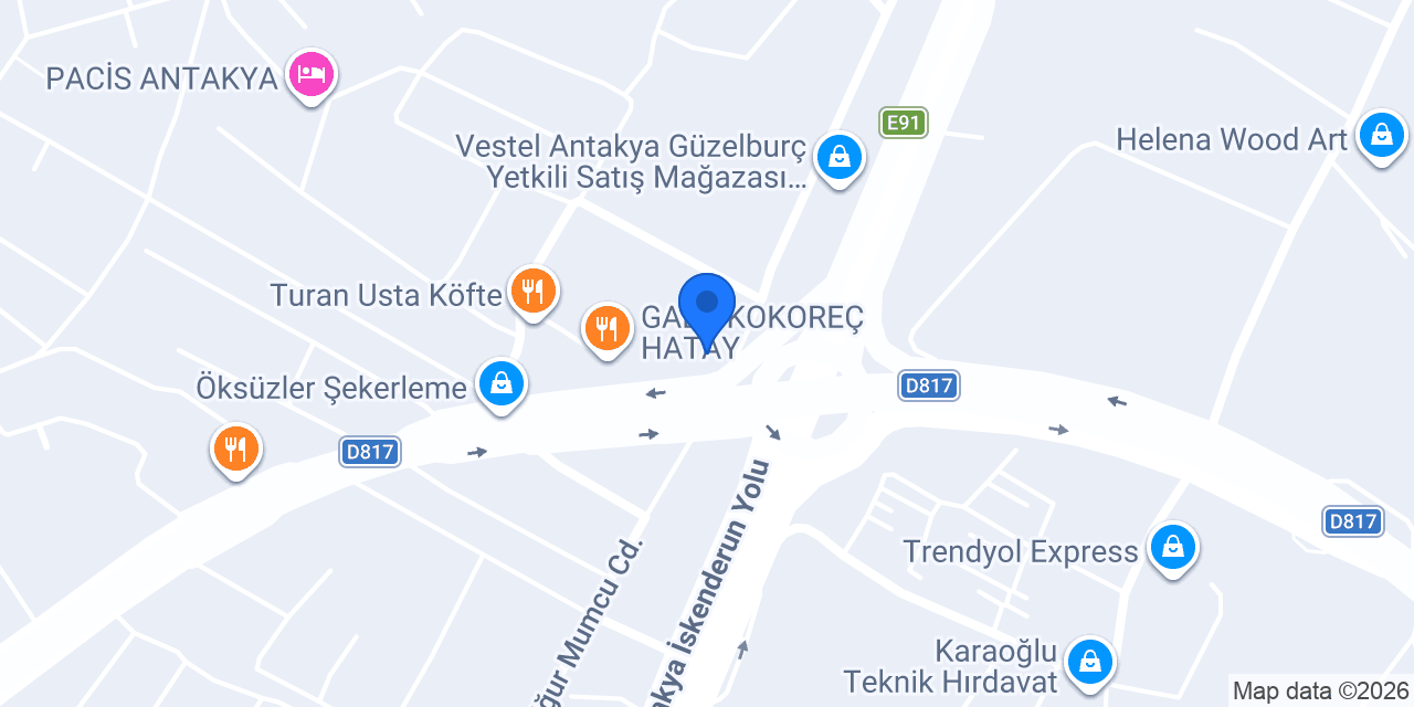Antikhan Döner konumu