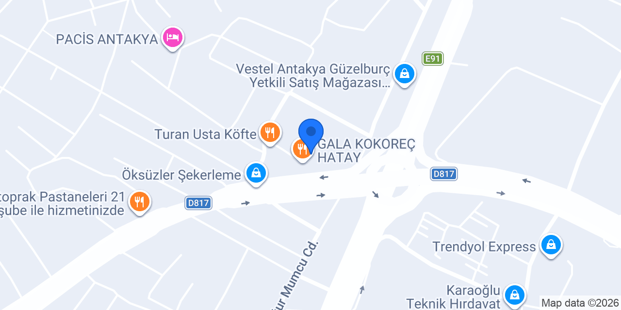 Baklavacı Şemsettin Hatay konumu