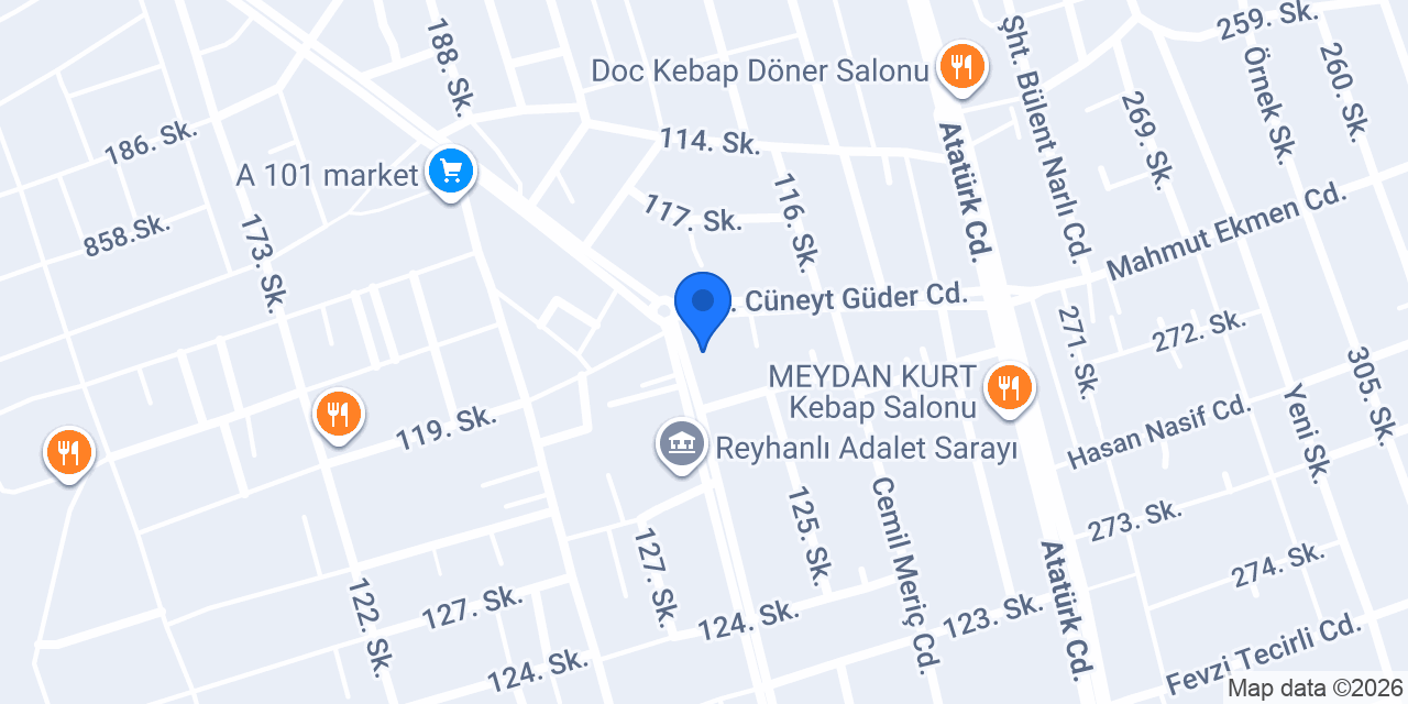Reyhanlı Ziraat Odası konumu