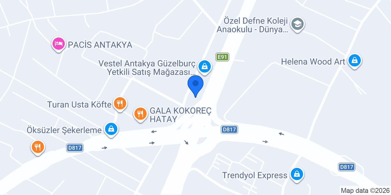 Vakıf Katılım Antakya Şubesi konumu