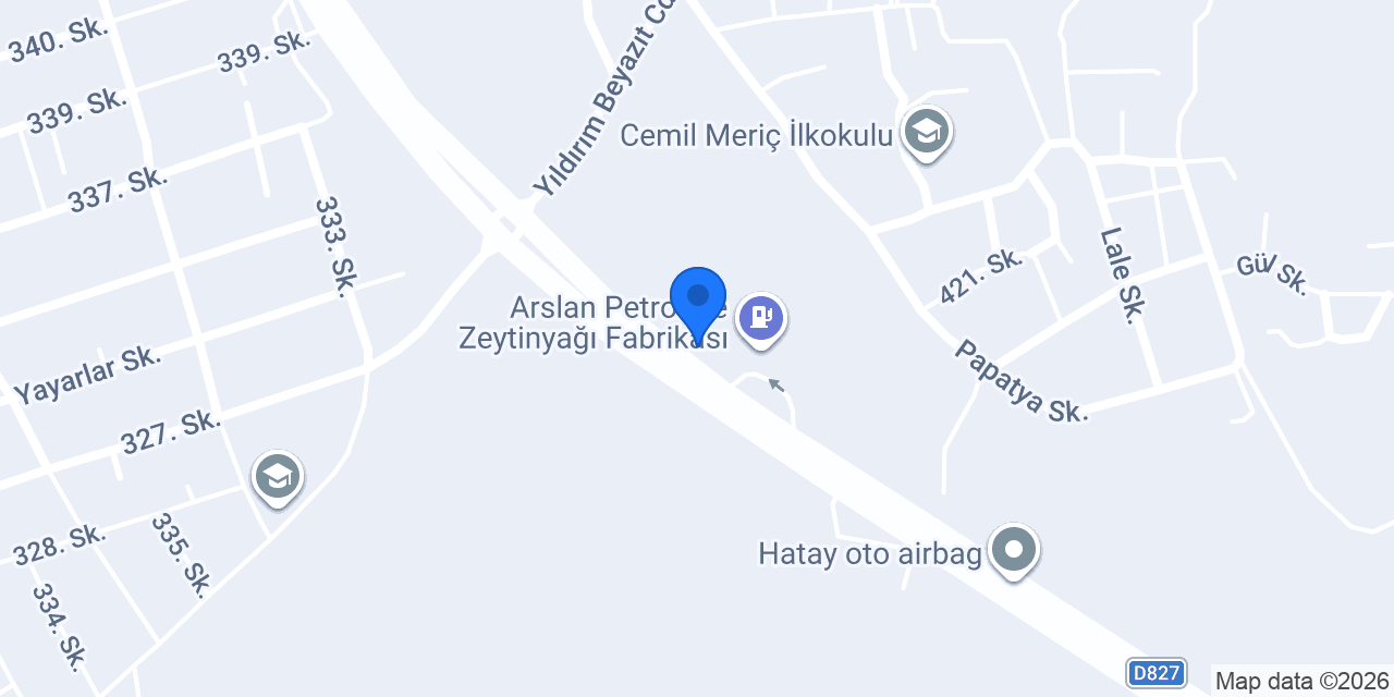 Arslan Zeyrinyağı Fabr. konumu