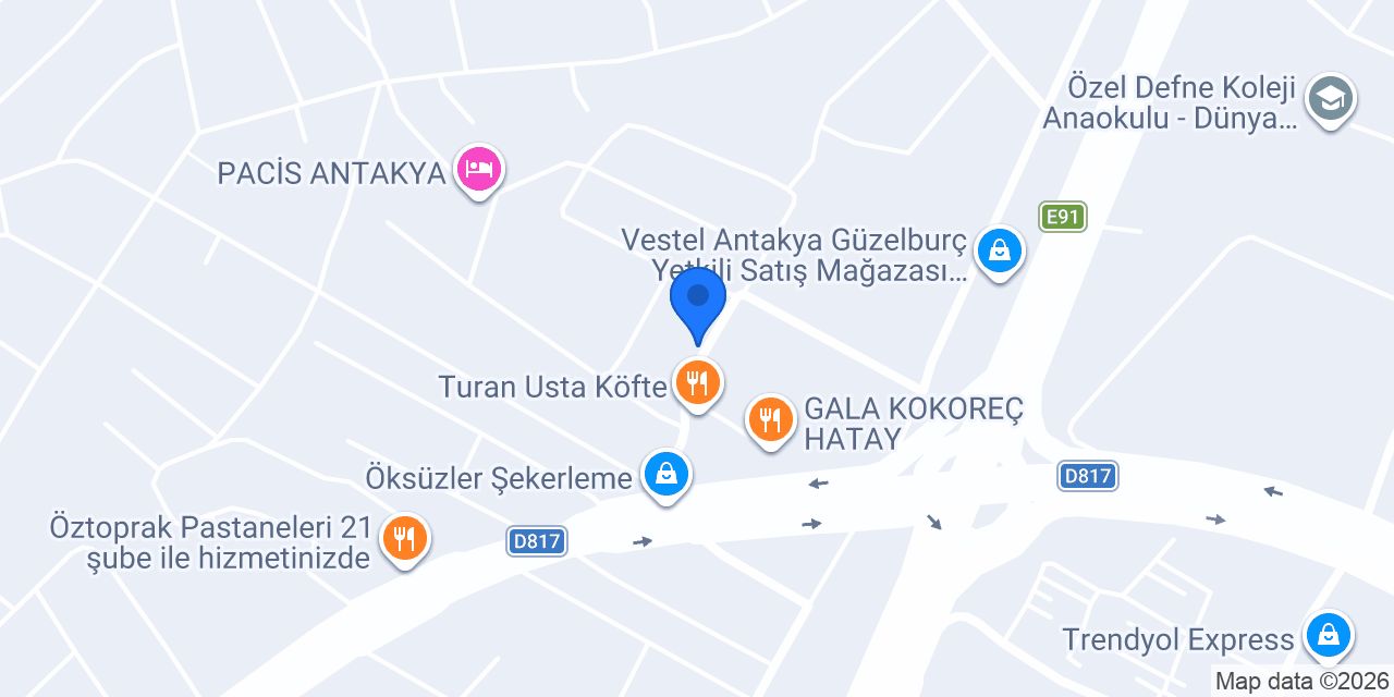 Villa Nuri Otel Antakya konumu