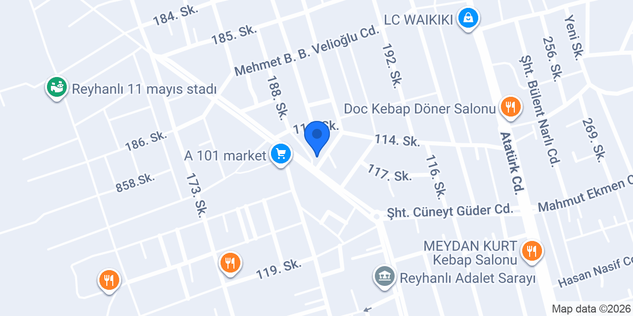 Favorim Döner konumu