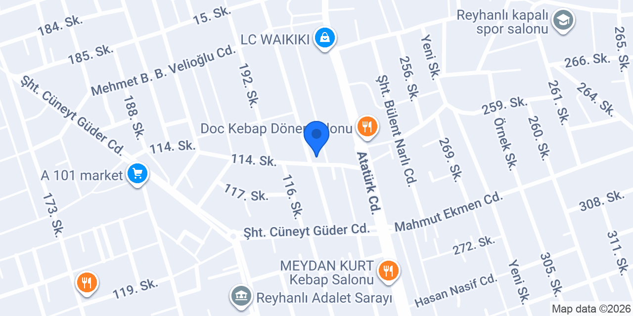 Patron Rent a Car konumu