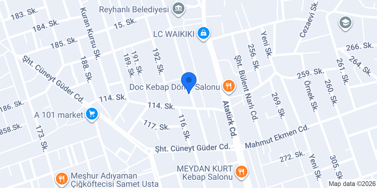 REYHANLI YILDIZ REKLAM konumu