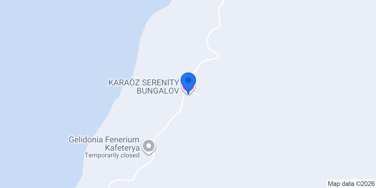 KARAÖZ SERENİTY BUNGALOV konumu