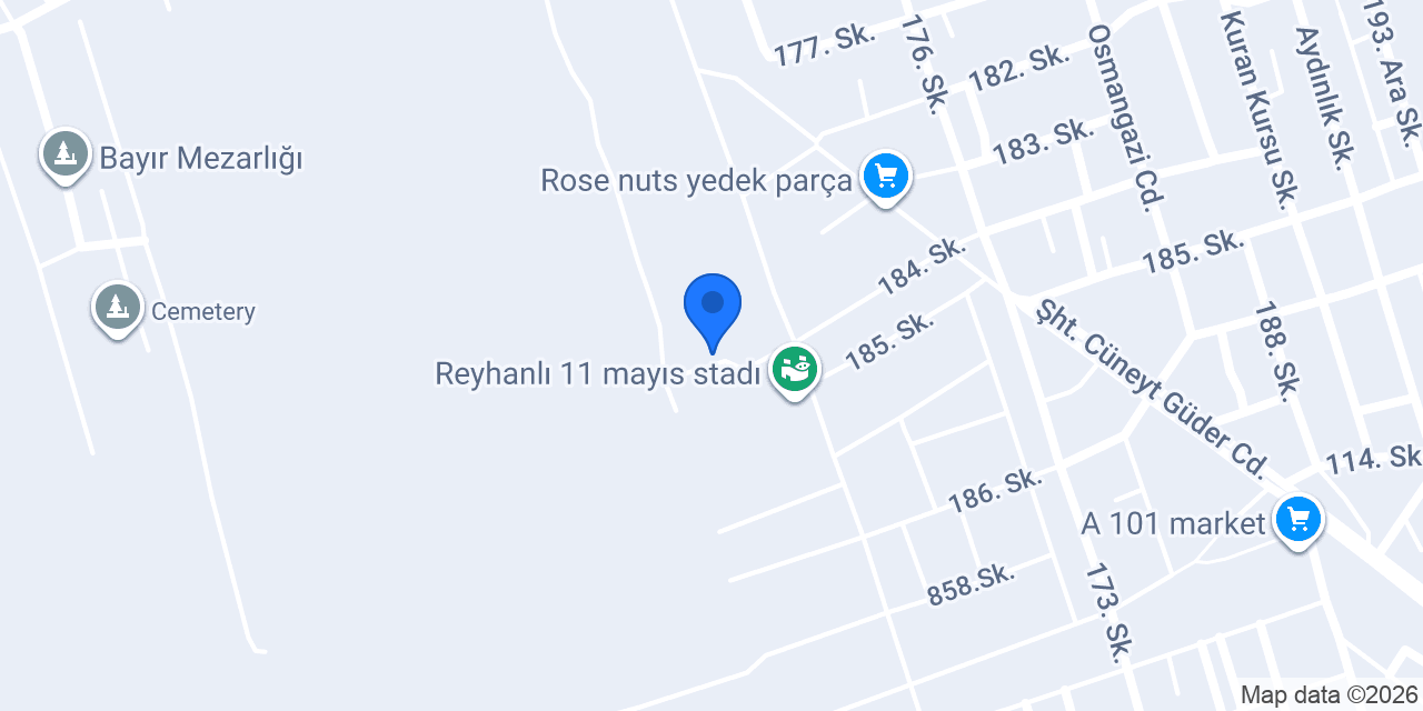 GSB REYHANLI GENÇLİK MERKEZİ konumu