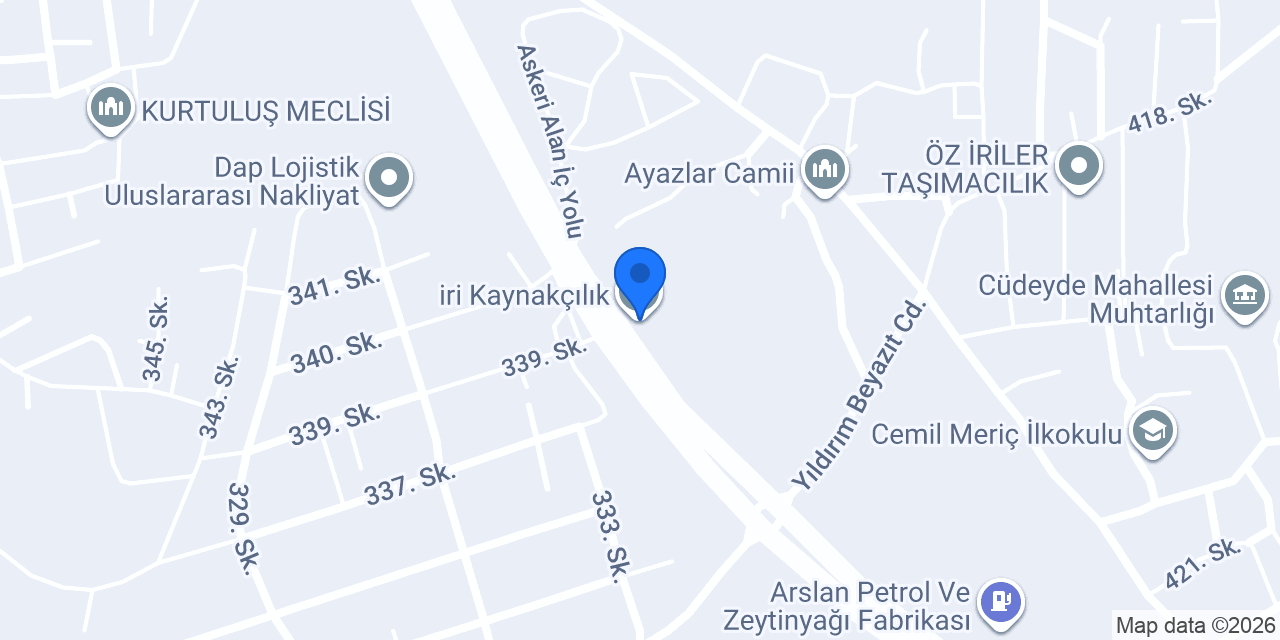 iri Kaynakçılık konumu