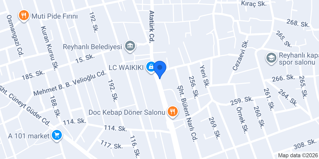 Paşa Döner Reyhanlı konumu