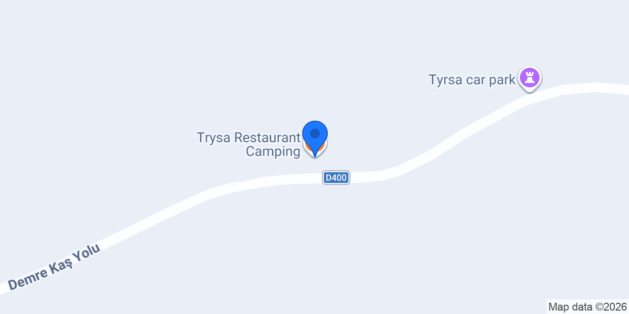 Trysa Restaurant Camping konumu