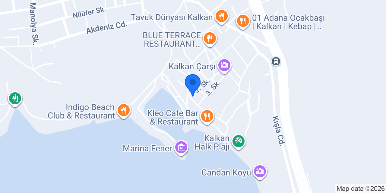 Akın Restoran konumu