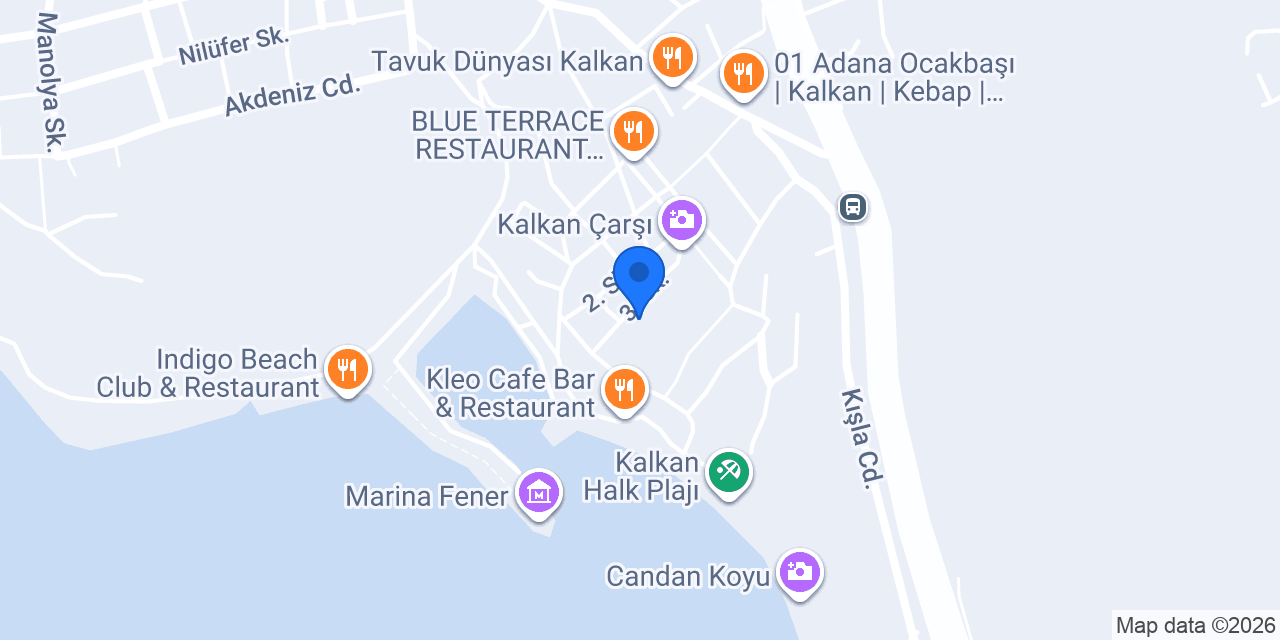ARA RESTAURANT KALKAN konumu