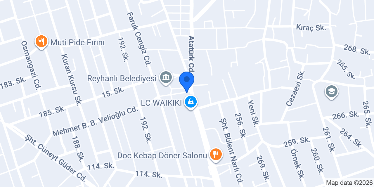 Acıktım Kebap Salonu konumu