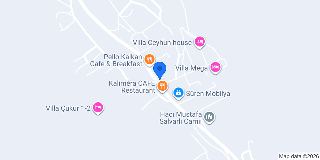 Sultan Hotel Kalkan konumu