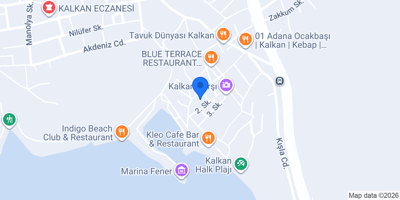 Old Kalamaki Pansiyon konumu