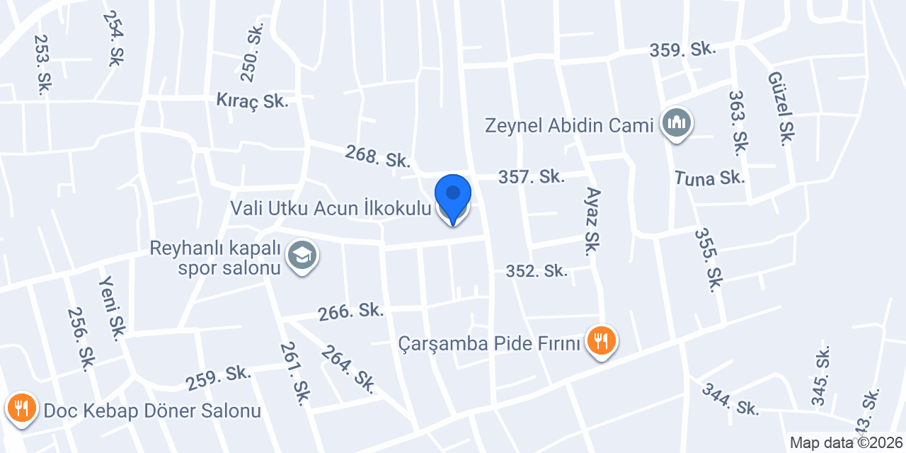 Vali Utku Acun İlkokulu konumu