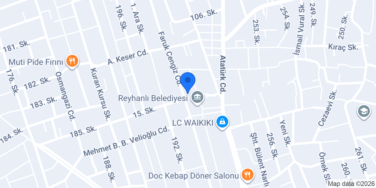 (RBH) Reyhanlı Bilgisayar Hastanesi konumu
