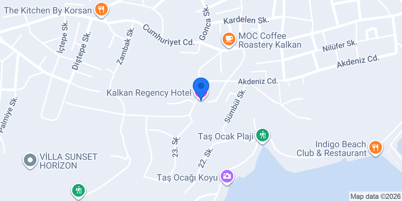 Kalkan Regency Hotel konumu