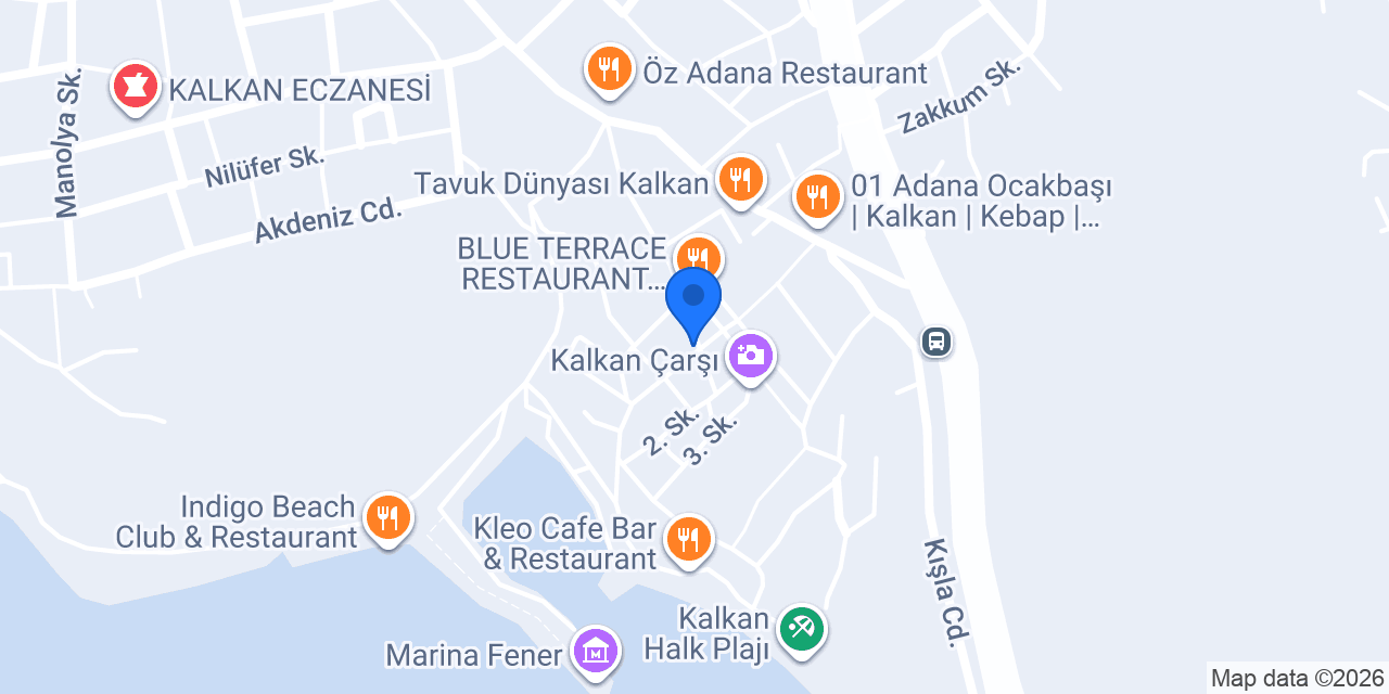 Baharat Steak House konumu