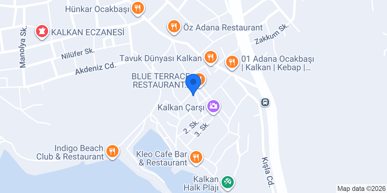 Sini cafe & restaurant konumu