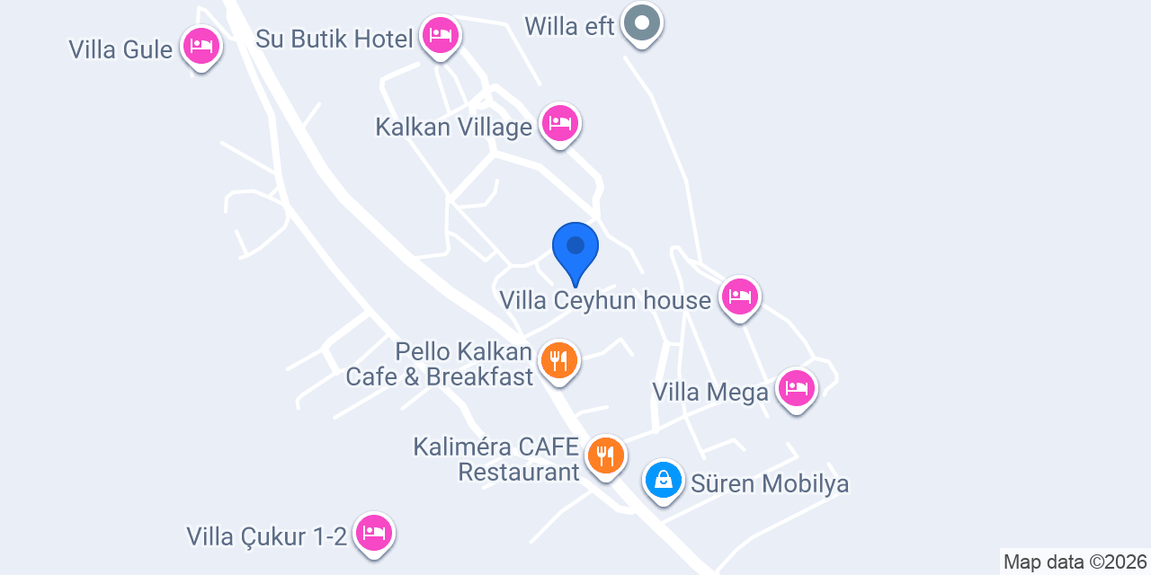 Villa La Mer Kalkan konumu