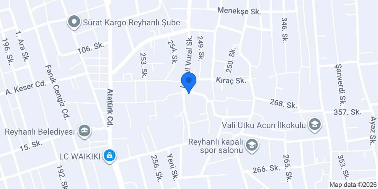 Reyhanlı Kapalı Cezaevi konumu