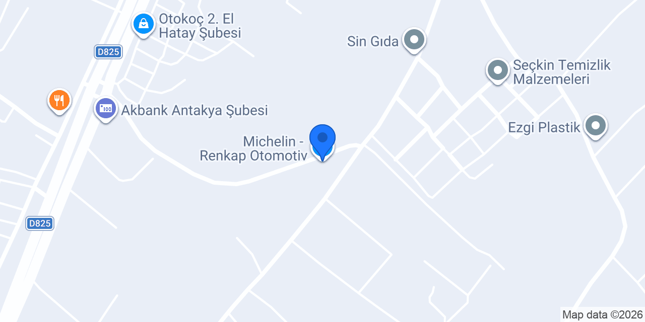 Michelin - Renkap Otomotiv konumu
