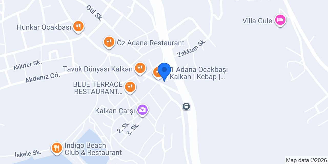 Kalkan Plus Market konumu